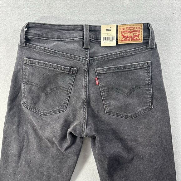 LEVI’S Women’s Super Low Bootcut Jeans Black Washed Size 26 Low-Rise Y2k *New* - Picture 4 of 15